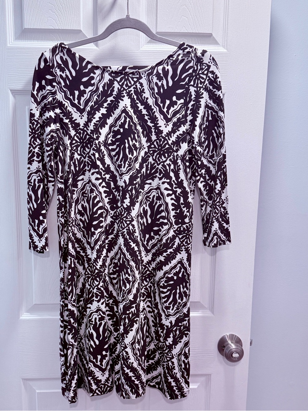 NWT Lilly Pulitzer Black & White Printed Reef Madness Women’s Ophelia Dress
